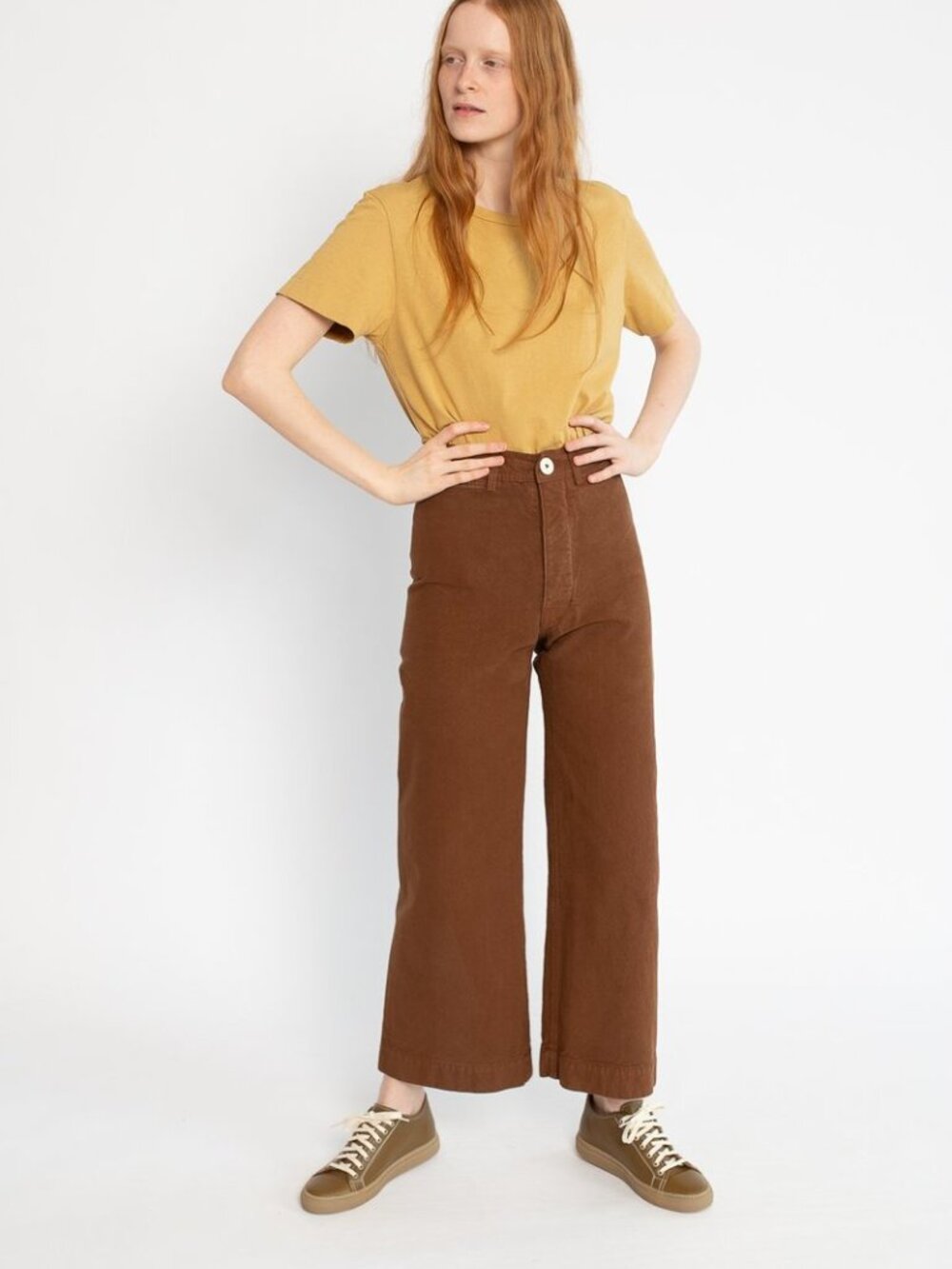 Jesse Kamm Pants — Wide-Leg Trousers, Tone 34, Size 10